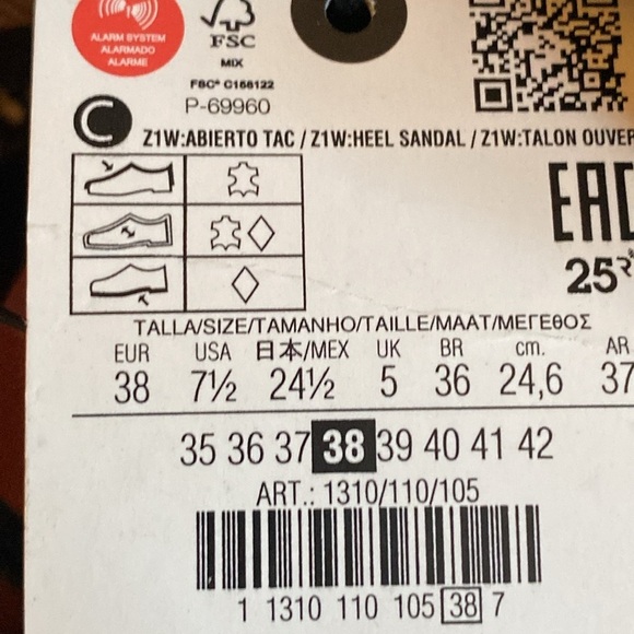 NWT. Zara Brown Leather Block Heel Mules. Size 6. - Picture 8 of 10